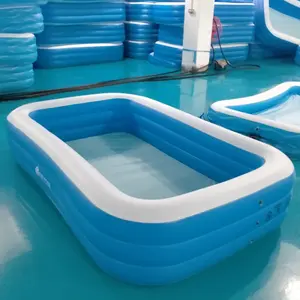 Hochwertiger aufblasbarer Pool für Kinder 10 FT Pools im Freien Aufblasbarer Wasser pool mit Luftpumpe