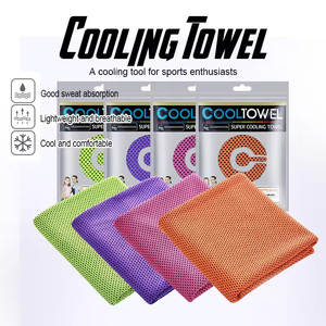 Portable Circular Silicone Wrapped Cold Towel Cooling Towel Quick Drying Polyester Fiber Towels Beach Accessories Sport Fitness - Product Image 2