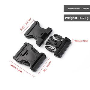 Hebillas de Clip de Liberación Rápida con Cuentas de ABS Ecológicas para Cinturones de Seguridad de Senderismo al Aire Libre, Cinturones de Ropa, Accesorios para Mochilas - Product Image 3