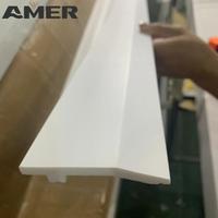 Plinthe en PS moulé Amer de 10 cm pour ligne de production, étanche, blanche, pour plafond d'hôtel, plinthe décorative en PS