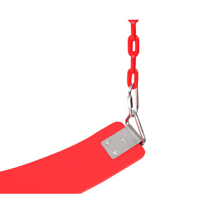 Asiento de columpio Eva con placa triangular de acero inoxidable de 74x14.5x0.6 cm para equipos de juegos al aire libre, capacidad de carga de 220 libras - Product Image 4