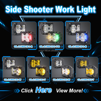 OVOVS 3 Zoll Spot-Fahrlichter mit Stroboskop, Doppelseitige Bernsteinfarbene DRL Seitenstrahler LED-Pod-Leuchten für LKW ATV UTV Offroad