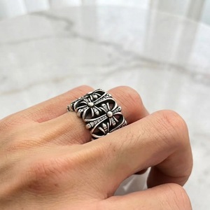 Vintage Antique Color Designer <strong>Ring</strong> Unique Design Cross Flower <strong>Rings</strong> Retro Punk Trendy Hip Hop <strong>Men</strong> Hollow Metal <strong>Rings</strong> <strong>for</strong> <strong>Men</strong> - Product Image 2