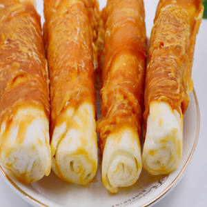 Rollo de cuero de vaca <span class=keywords><strong>para</strong></span> masticar <span class=keywords><strong>pollo</strong></span>, alimentos <span class=keywords><strong>para</strong></span> mascotas, <span class=keywords><strong>sin</strong></span> aditivos, <span class=keywords><strong>comida</strong></span> seca <span class=keywords><strong>para</strong></span> <span class=keywords><strong>perros</strong></span> - Product Image 5