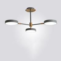 Nordic modern simple living room chandelier creative personality bedroom study hotel room lamp rotatable creative lamp