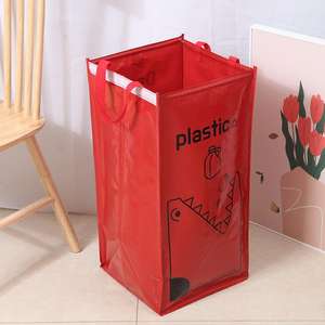 Paniers à déchets étanches recyclables stratifiés organisateur de tri des ordures pour la maison bureau cuisine peut papier plastique et verre - Product Image 4