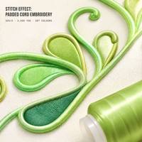Fil à broder en coton OEKO-TEX Standard 100, 32S, 2 brins, 297 couleurs, 3000 yards, vente en gros, OEM