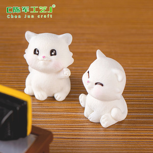 Figurines d'animaux mignons et ludiques Weij Landscape, ensembles de boîtes mystères, accessoires, petits ornements pour voiture et bureau - Product Image 4