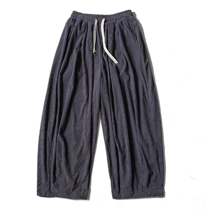 กางเกงขายาวบุขนหนานุ่มสำหรับผู้ชาย ผ้าลูกฟูก ไซส์ใหญ่ ทรงหลวม ขากว้าง กางเกงลำลองสำหรับฤดูใบไม้ร่วงและฤดูหนาว - Product Image 5