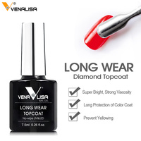VENALISA Nail Art longue durée trempé Nowipe couche de finition Gel facile à décoller base d'eau vernis émail Gels de base