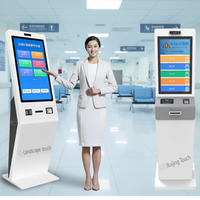 Kiosque de point de vente en libre-service de 23,6/27 pouces avec SDK, écran multi-touch 10 points pour paiement sans numéraire dans les commerces et les restaurants