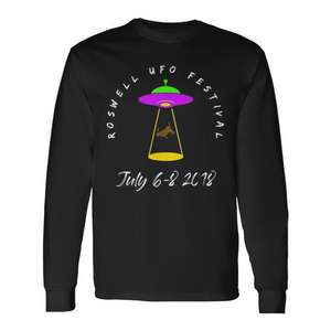 Roswell Ufo Festival 2018 T-shirt à manches longues souvenir extraterrestre - Product Image 1