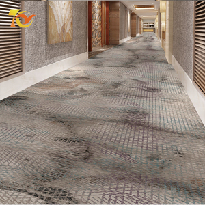 Moquette commerciale en nylon de bonne qualité, rouleau de moquette d'hôtel, vente chaude en usine, moquette tissée en relief 3D imprimée, lavable - Product Image 3