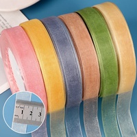 Pita Kupu-kupu Organza Transparan Mewah 1,5cm untuk Dekorasi Bunga Segar, Buket, Kue, Hadiah, Pernikahan, Natal