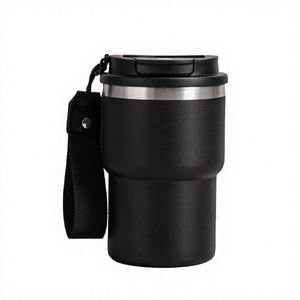 Botella de Agua de Acero Inoxidable de Doble Pared, Personalizada, para Viaje, con Aislamiento al Vacío, Taza Termo para Café, con Correa - Product Image 1
