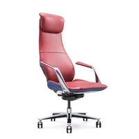 Chaise de bureau de direction de luxe Chaise de bureau en cuir véritable pleine fleur Chaise de bureau en cuir de luxe