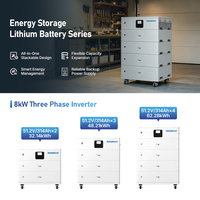 Système de stockage d'énergie solaire domestique tout-en-un VoltaNest avec garantie de 10 ans, 51,2 V, 8 kW, empilable, LiFePO4, hybride/hors réseau, 30 kWh