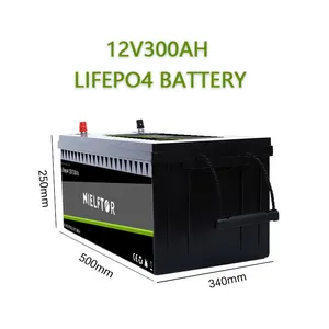 Lithium Battery 12V300AH BMS Built-in Lithium Ion Battery 10 Years Long Life 4000 Cycles LifePO4 Battery