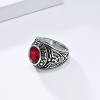 Vintage US-Adler-Ring mit Edelstahleinlage, Herren-Siegelring, Amerikanisches Nationalemblem, Retro Biker Punk Schmuck Geschenk