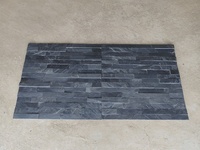 Fourniture d'usine Design moderne Noir Jiujiang Ardoise Pierre Panneaux muraux Façade Décoratif Naturel Split Tile Surface Villas