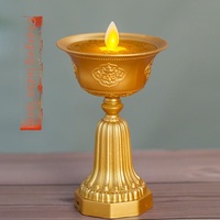 Laden der Butter lampe Elektronisches langes Licht Rauchfreie LED-Versorgung Acht glück verheißende Buddha Single