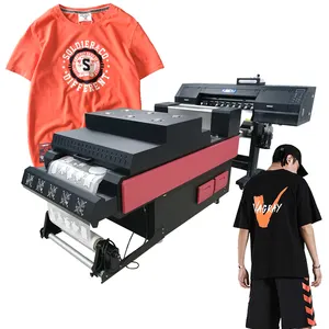 Kaiou 4 Kepala Cetak 8 Warna 60Cm Grando Industrial Dtf Transfer Printer untuk DIY T-Shirt Pet Film Printing