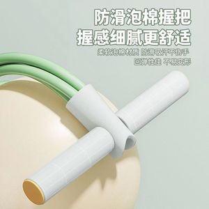 Foot Pedal Resistance Band Four Tubes EVA Material For Waist Reduction Belly Slimming <b>Leg</b> Stretching Sit Up Assist - Product Image 4