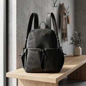Premium Nylon Summer College Laptop Backpack with Retractable Strap <b>Waterproof</b> Large Capacity Satin Lining Zipper Closure - Product Image 3