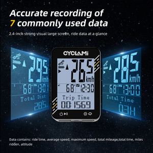 Ciclocomputador GPS CYCLAMI BKV-310, Ordenador de Ciclismo Inalámbrico, Odómetro de Salud y Condición Física, Pantalla FSTN, Odómetro para Bicicleta - Product Image 4