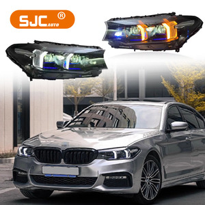 SJC faros para <span class=keywords><strong>BMW</strong></span> 5 Series G30 G38 LED faro <span class=keywords><strong>2018</strong></span>-2020 Plug & Play montaje de luz delantera 530i 540i M550i <span class=keywords><strong>520d</strong></span> luces de coche - Product Image 1