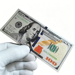 Billetes <span class=keywords><strong>de</strong></span> Dólar Estadounidense en Oro Negro <span class=keywords><strong>de</strong></span> 24K, Lámina Dorada <span class=keywords><strong>de</strong></span> <span class=keywords><strong>100</strong></span> Dólares, Dinero Ficticio, Impermeable, Recuerdo Conmemorativo, Colección <span class=keywords><strong>de</strong></span> Billetes - Product Image 6