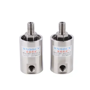 High Speed Durable Single Rotary Joint Stainless 360 Degree Transfer Air Gas Liquid Threaded Interface G 1/4" 8~10mm Air Pipe