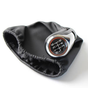 Pommeau de levier de vitesse en cuir 5/6 vitesses ergonomique pour Volkswagen - Product Image 4