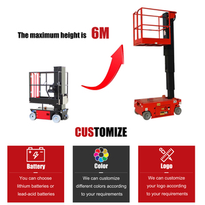 New 4-6M boomstar bstt tự hành điện dọc cột nâng manlift nền tảng cho các nhà hàng khách sạn - Product Image 3