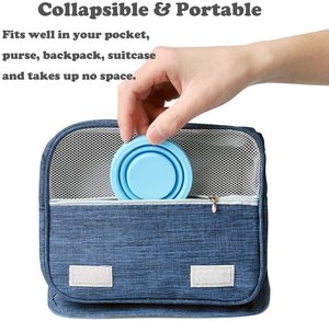 Vasos Plegables de Silicona Personalizados, Vaso Plegable de Viaje, Esterilizador de Copas Menstruales Duradero - Product Image 5
