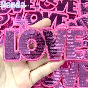 2025 New <strong>Design</strong> Heat Press Embroidered Sequin <strong>Patches</strong> Love Valentines Day Xoxo <strong>Patches</strong> for Clothing and Hats - Product Image 2