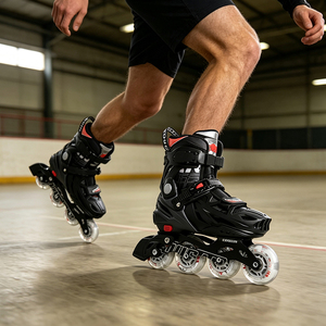 <span class=keywords><strong>Patines</strong></span> en Línea Ajustables para Adultos, con Carcasa Rígida y Ruedas de PU, para Slalom, Recreación al Aire Libre, para Hombres y Mujeres Principiantes, Ruidongle - Product Image 2
