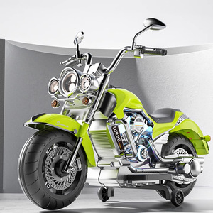 Motocicleta eléctrica de juguete para niños, de dos ruedas, recargable, de plástico. - Product Image 2