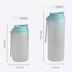 Botella de <span class=keywords><strong>Agua</strong></span> de Plástico con Pajita y Escala, Portátil, para Deportes al Aire Libre, para <span class=keywords><strong>Agua</strong></span>, Leche, a Prueba de Fugas, para Niños - Product Image 6