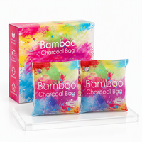 Sachet de charbon de bambou solide parfumé, écologique, multifonctionnel, désodorisant, purificateur d'air, aide au sommeil et anti-stress