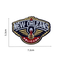 Écusson de basketball personnalisé haut de gamme, logo brodé thermocollant, badge sportif pour maillot, veste, sac à dos, accessoires vestimentaires