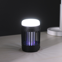 Lanterne multifonctionnelle rechargeable par USB Lampe solaire anti-insectes Piège à mouches Lampe électrique anti-moustiques Alimentation solaire USB