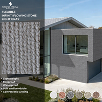 Panel Dinding Tahan Api mcm Infiniti Line Stone, Veneer Batu Fleksibel, Material Pelapis Batu, Ubin Fleksibel untuk Dekorasi