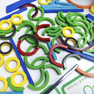 Jouets éducatifs créatifs : Bagues à assembler, puzzles pour l'éveil et le développement de l'intelligence des tout-petits, favorisant la motricité fine - Product Image 3