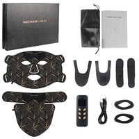 Set Masker Wajah & Leher LED Inframerah 7 Warna yang Laris Manis, Dilengkapi 60 LED dan Timer 10-30 Menit