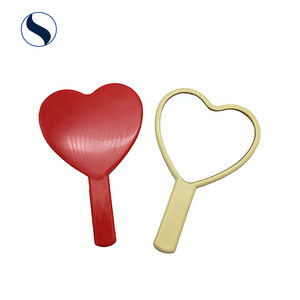 Nuovo design a forma di cuore carino piccolo manico tenuto in mano cosmetico compongono specchio singolo lato - Product Image 3