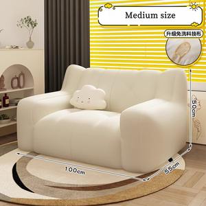 Canapé paresseux compact inclinable et transformable en lit, canapé multifonctionnel moderne pour la maison - Product Image 5