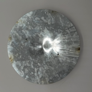 Pince à bande galvanisée Capuchon supérieur de poteau en bois rond/capuchon de poteau adapté à un poteau de 25mm, noir/bleu - Product Image 2