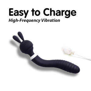 Juguete sexual para adultos de doble Motor para mujeres fuerte vibración clítoris Estimulación del punto G <span class=keywords><strong>Personal</strong></span> USB AV varita masajeador vibratorio de mano - Product Image 6