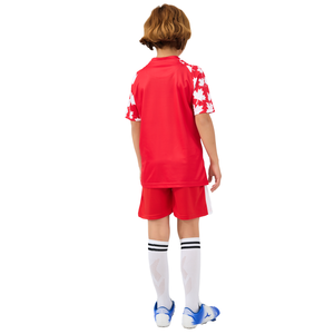 Uniformes <span class=keywords><strong>de</strong></span> Fútbol Personalizados para Niños con la Bandera Nacional <span class=keywords><strong>de</strong></span> Canadá, <span class=keywords><strong>Hoja</strong></span> <span class=keywords><strong>de</strong></span> Arce, Uniforme <span class=keywords><strong>de</strong></span> Fútbol para el Equipo Canadiense, Camiseta con Impresión Digital - Product Image 3